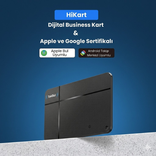 Takbull Hi Kart İOS&ANDROİD Uyumlu Takip Cihazı & Dijital Kartvizit Siyah