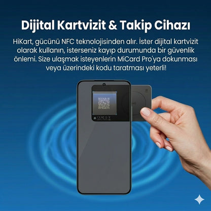 Takbull Hi Kart İOS&ANDROİD Uyumlu Takip Cihazı & Dijital Kartvizit Siyah