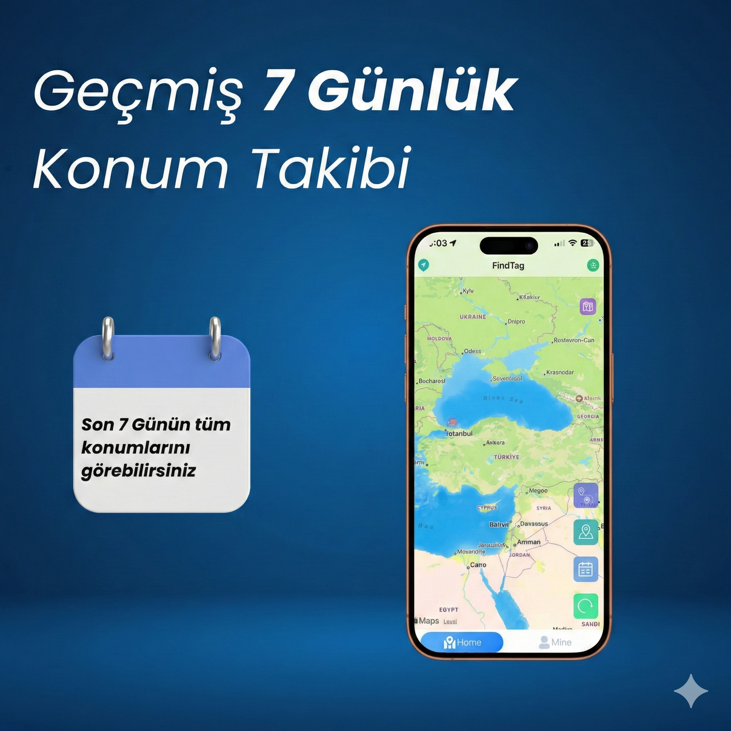 TakBul™Akıllı GPS Takip Cihazı (iOS & Android Uyumlu)