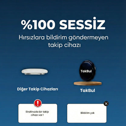 TakBul™Akıllı GPS Takip Cihazı (iOS & Android Uyumlu)