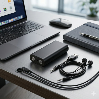 TakBul Mini Dijital Ses Kayıt Cihazı  32GB – 48 Saat Kesintisiz Kayıt, Taşınabilir